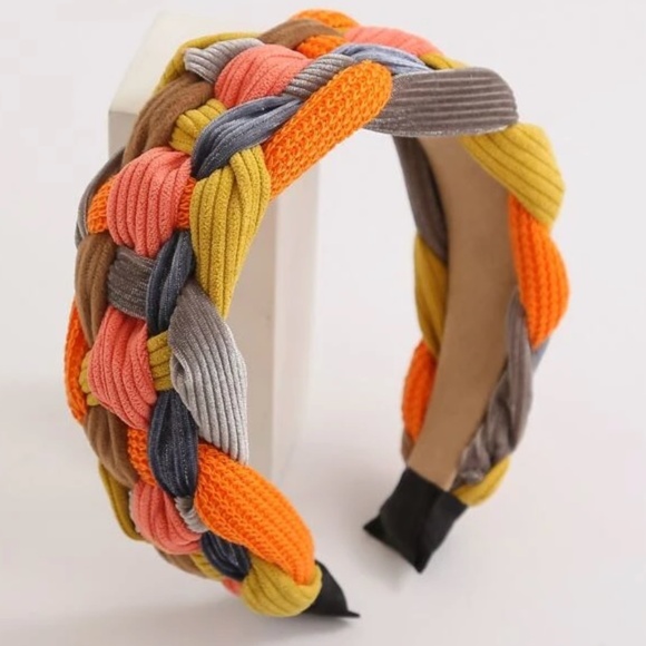 Vibrant Braided Wide Headband main image 8